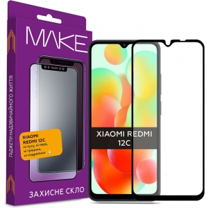 Захисне скло для смартфону MakeFuture FC FG for Xiaomi Redmi 12C (979096)