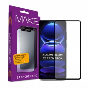 Захисне скло для смартфону MAKE FCFG Xiaomi Redmi Note 12 Pro/Pro+ (MGF-XRN12P/12PP)