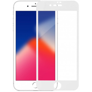 Захисне скло для смартфону MakeFuture 3D Apple iPhone 8 White (MG3D-AI8W)
