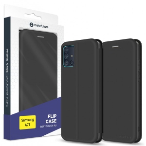 купити Чохол для смартфону MakeFuture Flip Soft-Touch Black Samsung A71 (MCP-SA71BK)