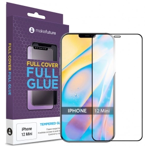 Захисне скло для смартфону MakeFuture Full Cover Full Glue Apple iPhone 12 Mini (MGF-AI12M)