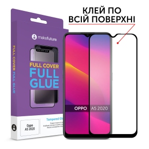 Захисне скло для смартфону MakeFuture Full Cover Full Glue Oppo A5 2020 (MGF-OPA520)