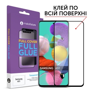 Захисне скло для смартфону MakeFuture Full Cover Full Glue Samsung A51 (MGF-SA51)
