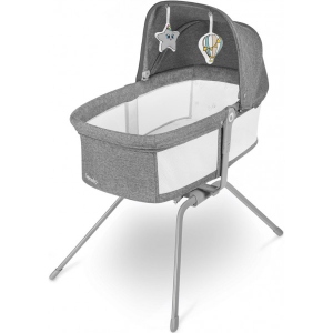 Ліжечко дитяче овальне Lionelo Malin Grey Stone