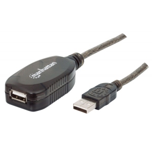 Кабель USB type A - USB type A Manhattan USB 2.0 AM-AF 5.0m RTL (519779)