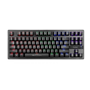 Клавіатура дротова ігрова Marvo KG901 Multi-LED Mechanical Blue Switch Black USB в каталозі