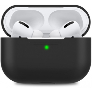 придбати Уцінка - Чохол для навушників MakeFuture Apple AirPods Pro Silicone Black (MCL-AAPBK)