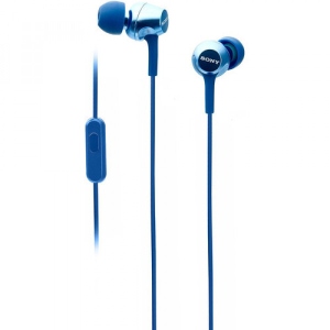 Навушники вкладиші дротові Sony MDR-EX255AP Blue (MDREX255APL.E)