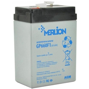 Акумулятор для ДБЖ Merlion 6V-6Ah (GP660F1)
