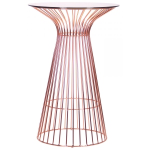 Садовий стіл AMF Maleo rose gold glass top