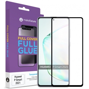 Захисне скло для смартфону MakeFuture Full Cover Full Glue Huawei P Smart 2021 (MGF-HUPS21)