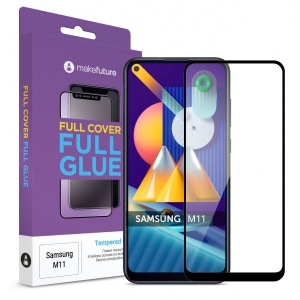 Захисне скло для смартфону MakeFuture Full Cover Full Glue Samsung M11 (MGF-SM11)