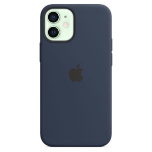 Чохол для смартфону Apple iPhone 12 mini Silicone Case with MagSafe - Deep Navy (MHKU3)