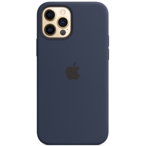Чохол для смартфону Apple iPhone 12/12 Pro Silicone Case with MagSafe - Deep Navy (MHL43)