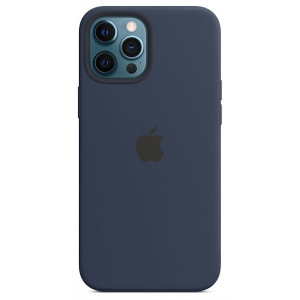 Чохол для смартфону Apple iPhone 12 Pro Max Silicone Case with MagSafe - Deep Navy (MHLD3)