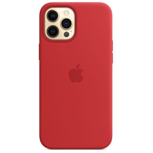 Чохол для смартфону Apple iPhone 12 Pro Max Silicone Case with MagSafe - (PRODUCT)RED (MHLF3)