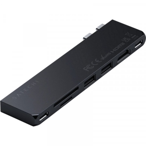 Док-станція Satechi Aluminum USB-C Pro Hub Slim Adapter Midnight (ST-HUCPHSD)