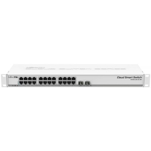Коммутатор локальної мережі (Switch) MikroTik CSS326-24G-2S+RM