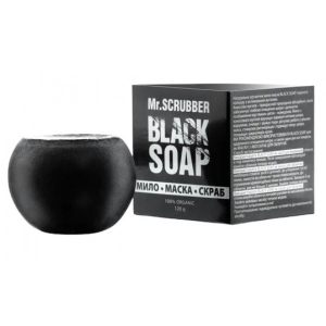 Пілінг для обличчя Mr.Scrubber Мило-маска-скраб д/обличчя Black Soap 120гр