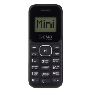 Мобільний телефон Sigma mobile X-style 14 Mini Dual Sim Black/Green