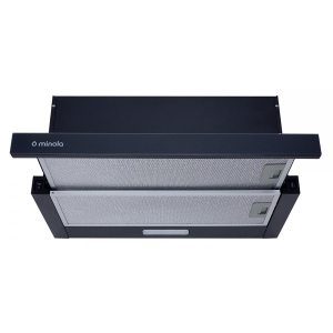 Витяжка вбудована Minola HTL 6734 BL 1100 LED GLASS