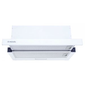 Витяжка вбудована Minola HTL 6734 WH 1100 LED GLASS