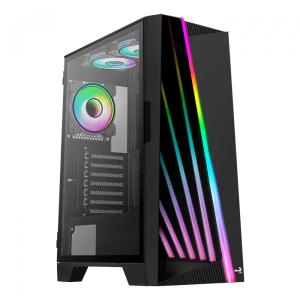 Корпус AEROCOOL Mirage (Mirage-G-BK-v2) Black без БЖ