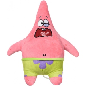 М'яка іграшка герой Sponge Bob Exsqueeze Me Plush Patrick Burp зі звуком (EU690903)