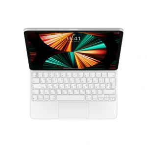 Чохол для планшету Apple Magic Keyboard for iPad Pro 12.9-inch (5th generation) - Ukrainian - White  Model A2480 (MJQL3UA/A)