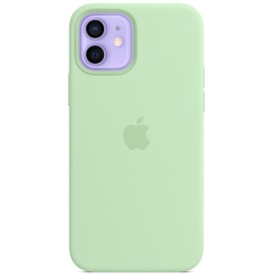 Чохол для смартфону Apple iPhone 12 | 12 Pro Silicone Case with MagSafe - Pistachio (MK003)