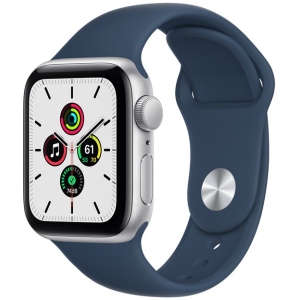Смарт-годинник Apple Watch SE 40mm Silver Aluminium Case with Abyss Blue Sport Band
