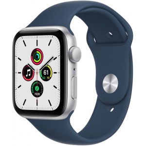 Смарт-годинник Apple Watch SE 44mm Silver Aluminium Case with Abyss Blue Sport Band