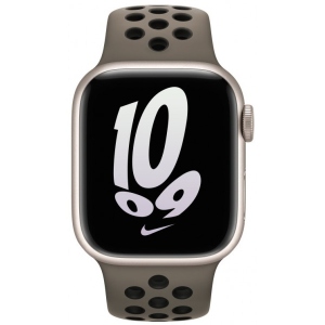 Ремінець для смарт-годинника Apple 41mm Olive Grey/Black Nike Sport Band