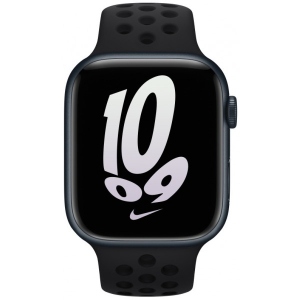 Ремінець для смарт-годинника Apple 45mm Black/Black Nike Sport Band