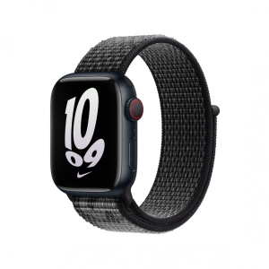 Ремінець для смарт-годинника Apple 41mm Black/Summit White Nike Sport Loop