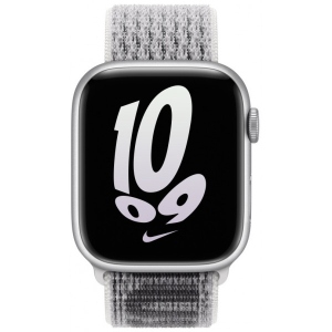 Ремінець для смарт-годинника Apple 45mm Summit White/Black Nike Sport Loop