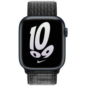Ремінець для смарт-годинника Apple 45mm Black/Summit White Nike Sport Loop