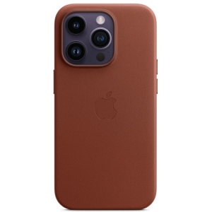 Чохол для смартфону Apple iPhone 14 Leather Case with MagSafe - Umber (MPP73)