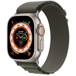 Смарт-годинник Apple Watch Ultra GPS 49mm Titanium Case with Green Alpine Loop - Large