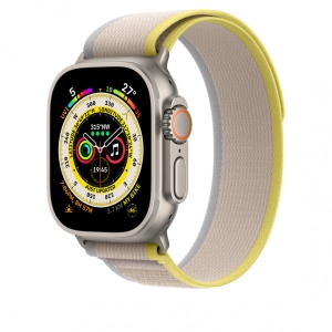 Ремінець для смарт-годинника Apple 49mm Yellow/Beige Trail Loop - S/M