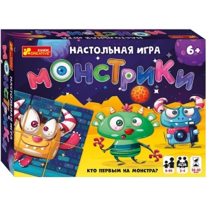 Настільна гра розвиваюча (5-7 років) Ranok-Creative Монстрики, укр. (344078) в каталозі