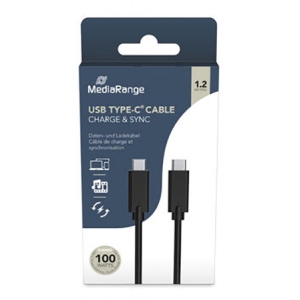 Кабель синхронізації даних MediaRange USB3.1 C-C 1.2m (MRCS214)