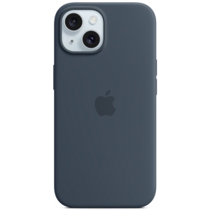 Чохол для смартфону Apple Silicone Case with MagSafe iPhone 15 Storm Blue (MT0N3)
