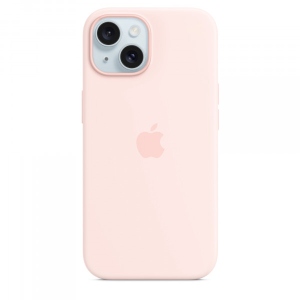 Чохол для смартфону Apple iPhone 15 Silicone Case with MagSafe iPhone 15 Light Pink (MT0U3)
