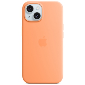 Чохол для смартфону Apple Silicone Case with MagSafe iPhone 15 Orange Sorbet (MT0W3)