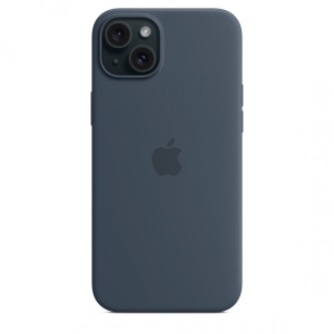 Чохол для смартфону Apple Silicone Case with MagSafe iPhone 15 Plus Storm Blue (MT123)