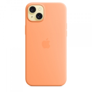 Чохол для смартфону Apple Silicone Case with MagSafe iPhone 15 Plus Orange Sorbet (MT173)