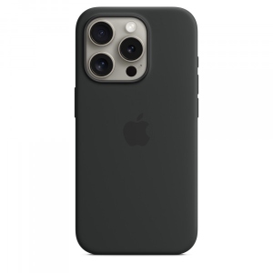Чохол для смартфону Apple Silicone Case with MagSafe iPhone 15 Pro Black (MT1A3)