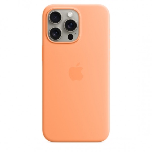 Чохол для смартфону Apple Silicone Case with MagSafe iPhone 15 Pro Max Orange Sorbet (MT1W3)