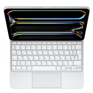Чохол-клавіатура для планшета Apple Magic Keyboard for iPad Pro 11‑inch (M4) - Ukrainian - White (MWR03UA/A)